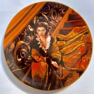 “Waiting For Rhett” Gone With The Wind Collector Plate #7378F